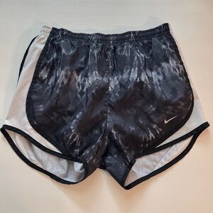 Nike Women's Black and White Athletic Shorts